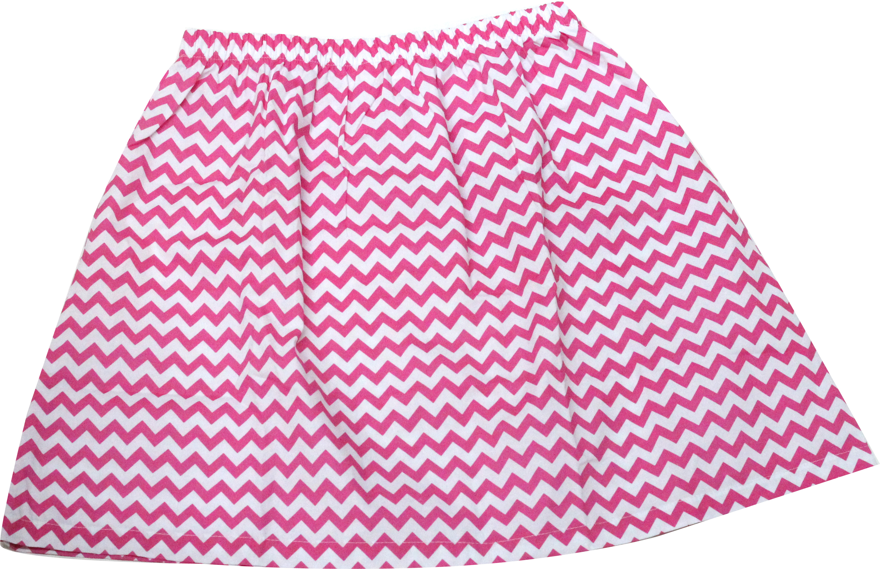 Hot Pink Chevron Skirt