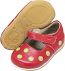 Cherry with Lime Polka Dots Toddler Mary Jane