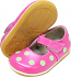 Hot Pink with Lime Polka Dots Toddler Mary Jane