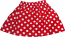 Red Skirt w/ White Polka Dots