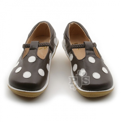 Chocolate with White Polka Dots Puddle Jumper