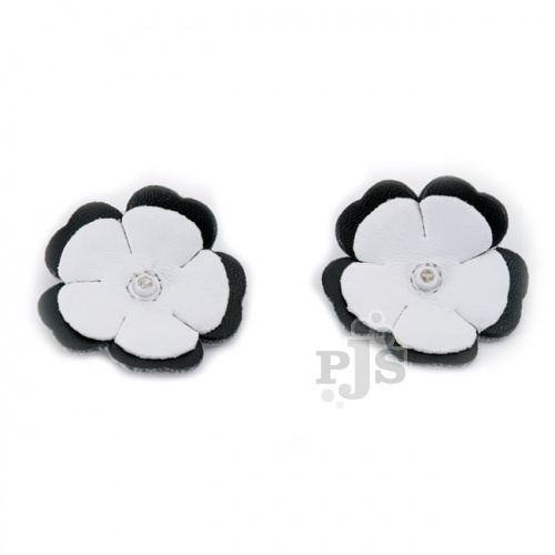 Black with White Flower Accessory