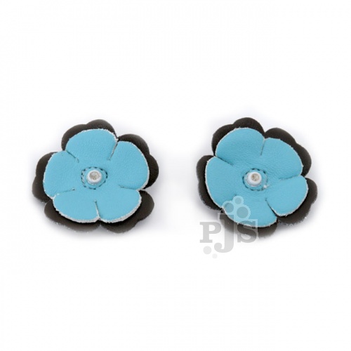 Chocolate with Turquoise Flower Acccessory
