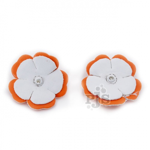 Orange and White Flower Accessory