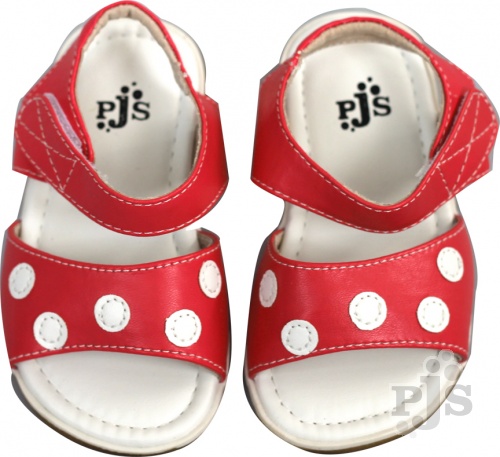 Cherry with White Polka Dots Toddler Sandal
